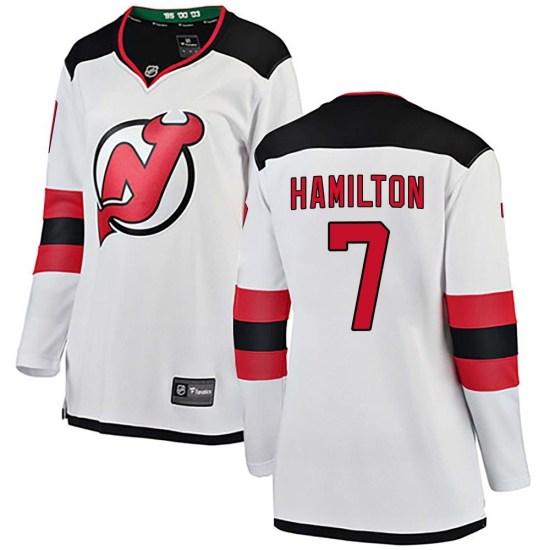 Dougie Hamilton New Jersey Devils Women's Breakaway Away Fanatics Branded Jersey - White