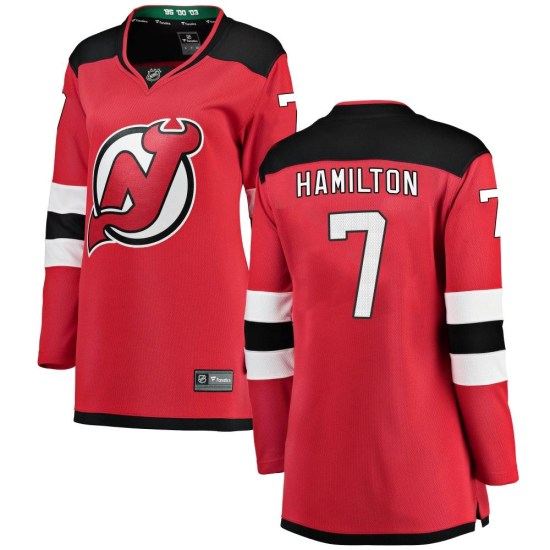 Dougie Hamilton New Jersey Devils Women's Breakaway Home Fanatics Branded Jersey - Red