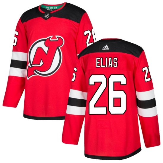 Patrik Elias New Jersey Devils Authentic Home Adidas Jersey - Red