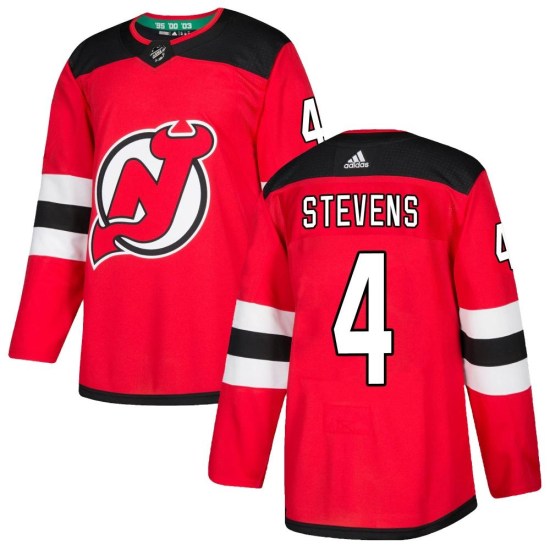 Scott Stevens New Jersey Devils Authentic Home Adidas Jersey - Red
