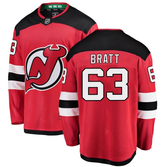Jesper Bratt New Jersey Devils Breakaway Home Fanatics Branded Jersey - Red